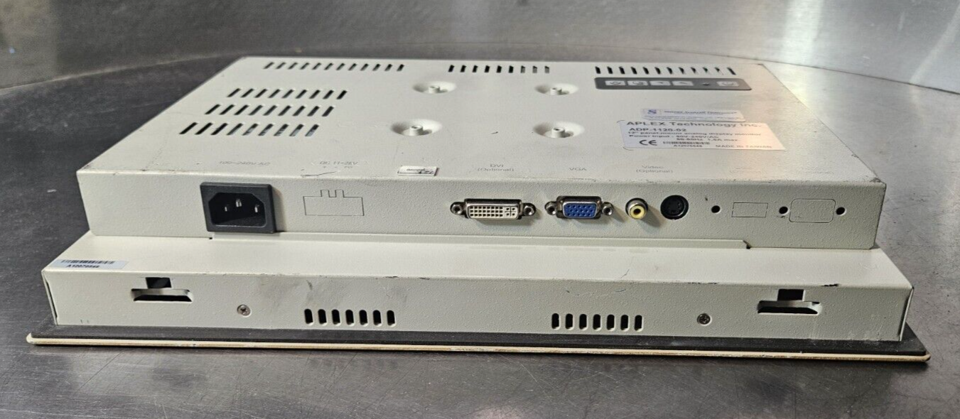 Aplex Tecnology ADP-1120-02  12" Panel-mount analog display monitor     (BIN651)