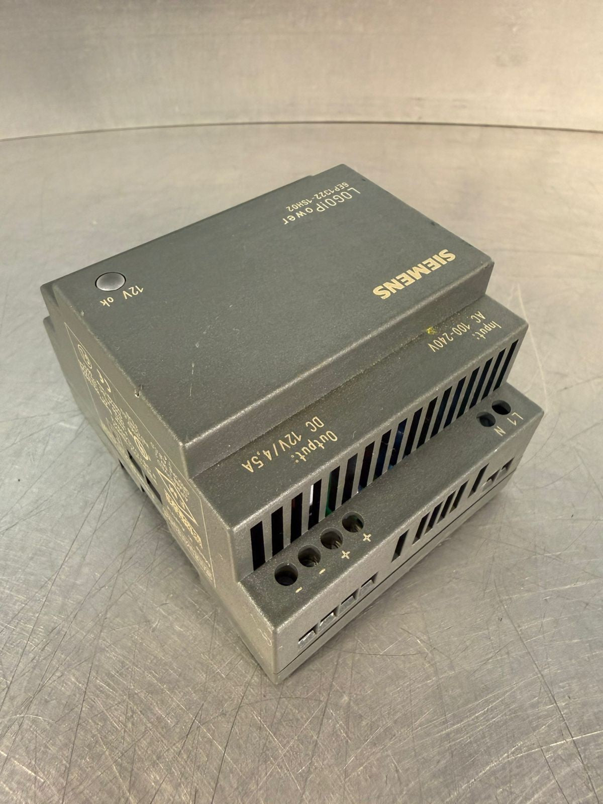 Siemens Logo!Power 6EP1322-1SH02 100-240 VAC IN, DC12V/4.5A OUT    (7.2.3)
