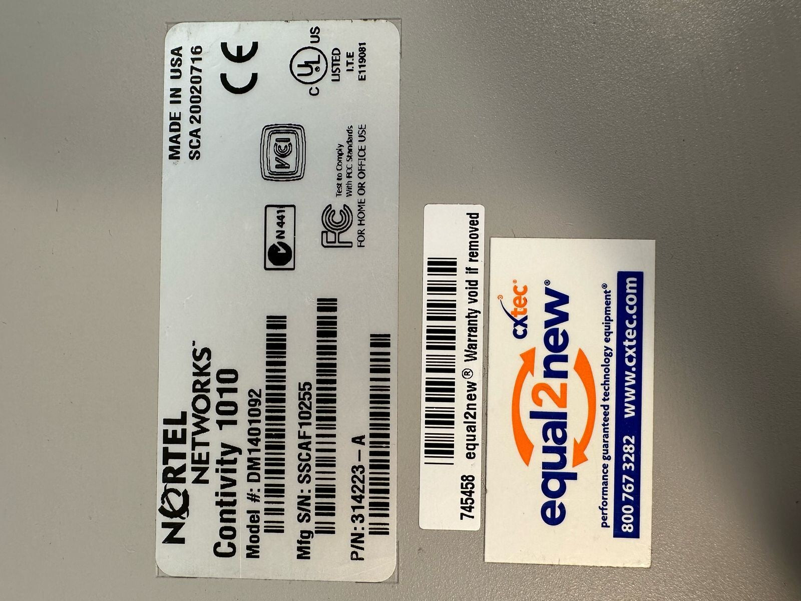 Nortel Networks Contivity 1010 FIREWALL DM1401092                   (4.4.5)