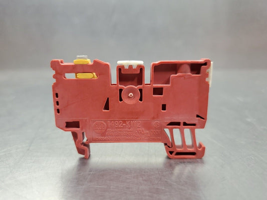 ALLEN BRADLEY 1492-KW2 300V Connector Module, Red.                         4B-43