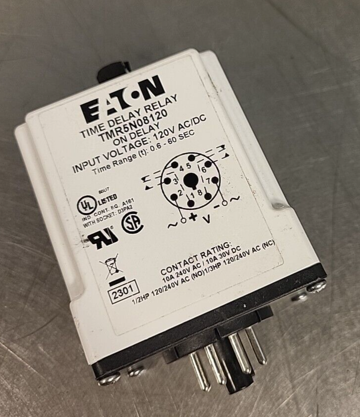 Eaton TMR5N08120  Time Delay Relay Off Delay 120AC/DC (BIN 3.5.1)