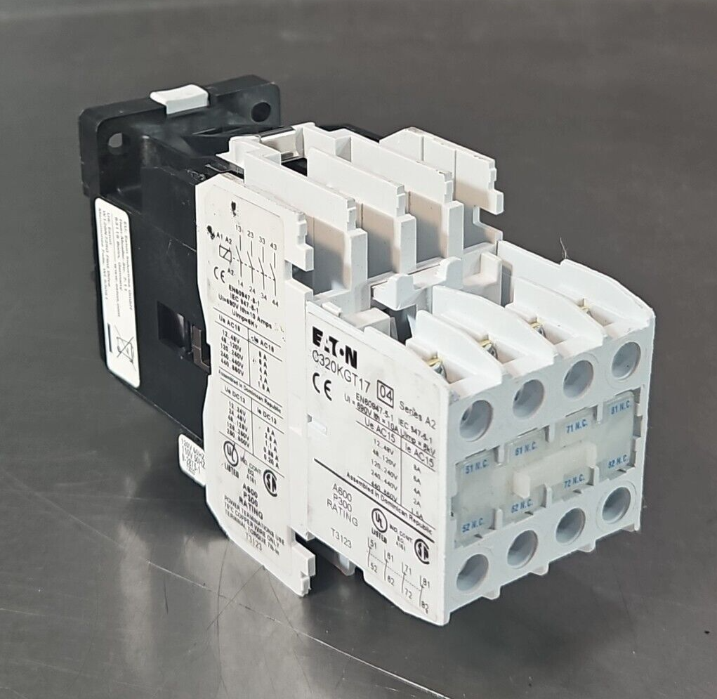 Eaton Cutler Hammer C320KGT17 Auxiliary Contact Block Series A2         (BIN412)