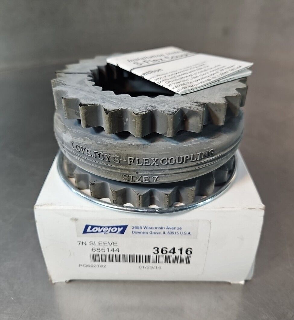 Lovejoy 685144 36416   7N SLeeve- S Flex Coupling                loc5C20