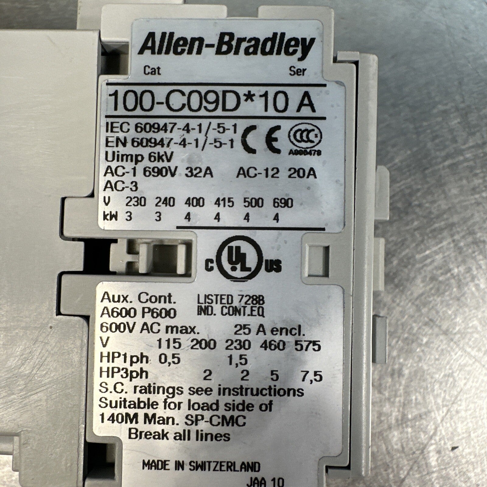 100-C09D*10 ALLEN-BRADLEY (BIN-1.4.5)