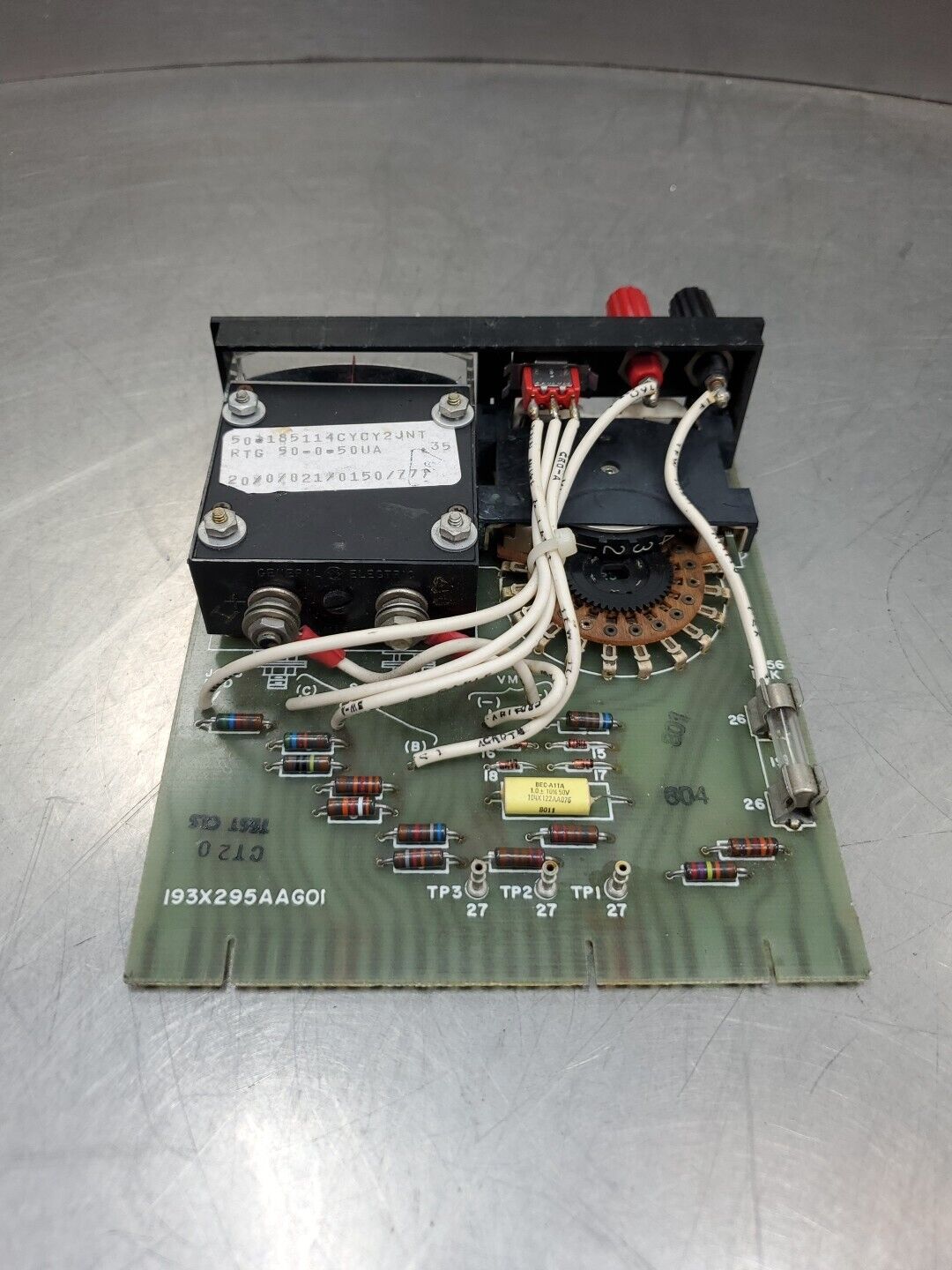 GENERAL ELECTRIC 193X295AAG01 METER BOARD (50-185114CYCY2JNT)              3D-18