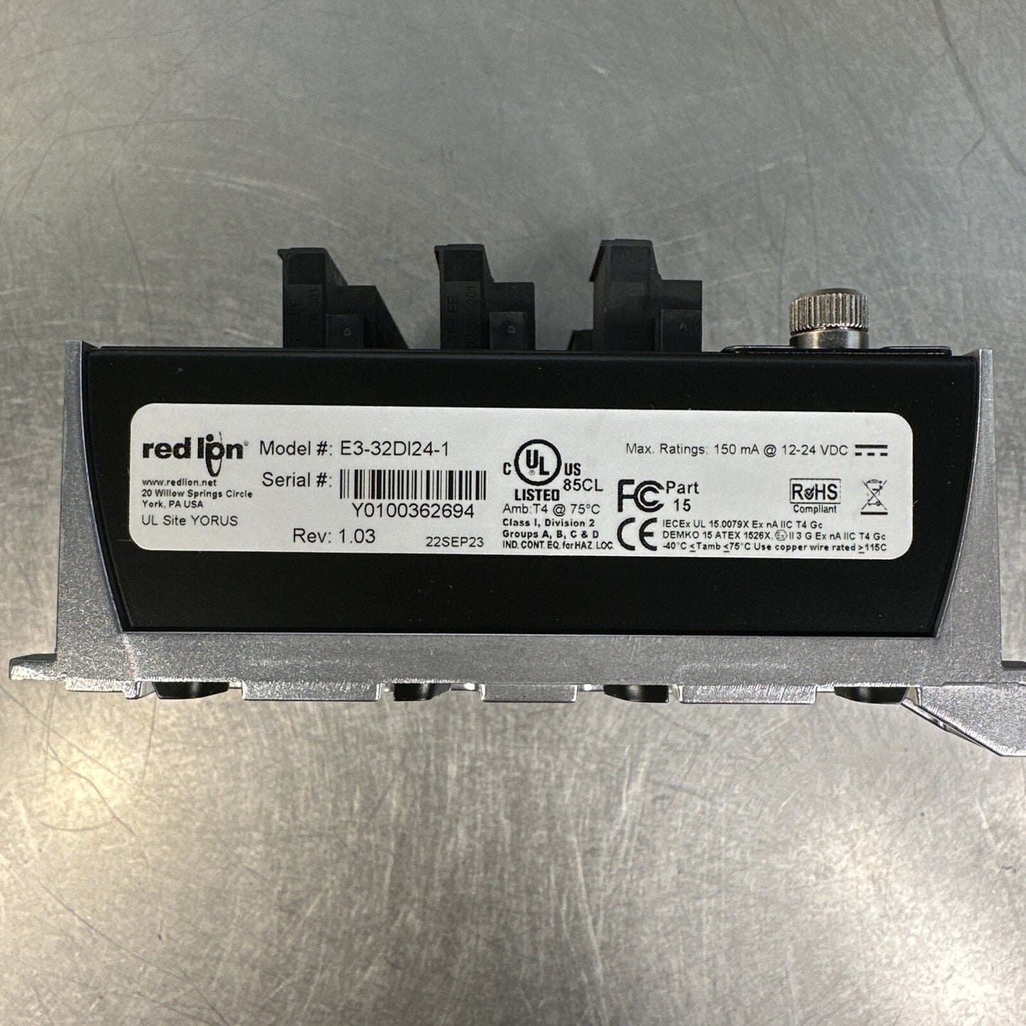 Red Lion E3-32DI24-1 I/O Module (BIN-1.3.4)