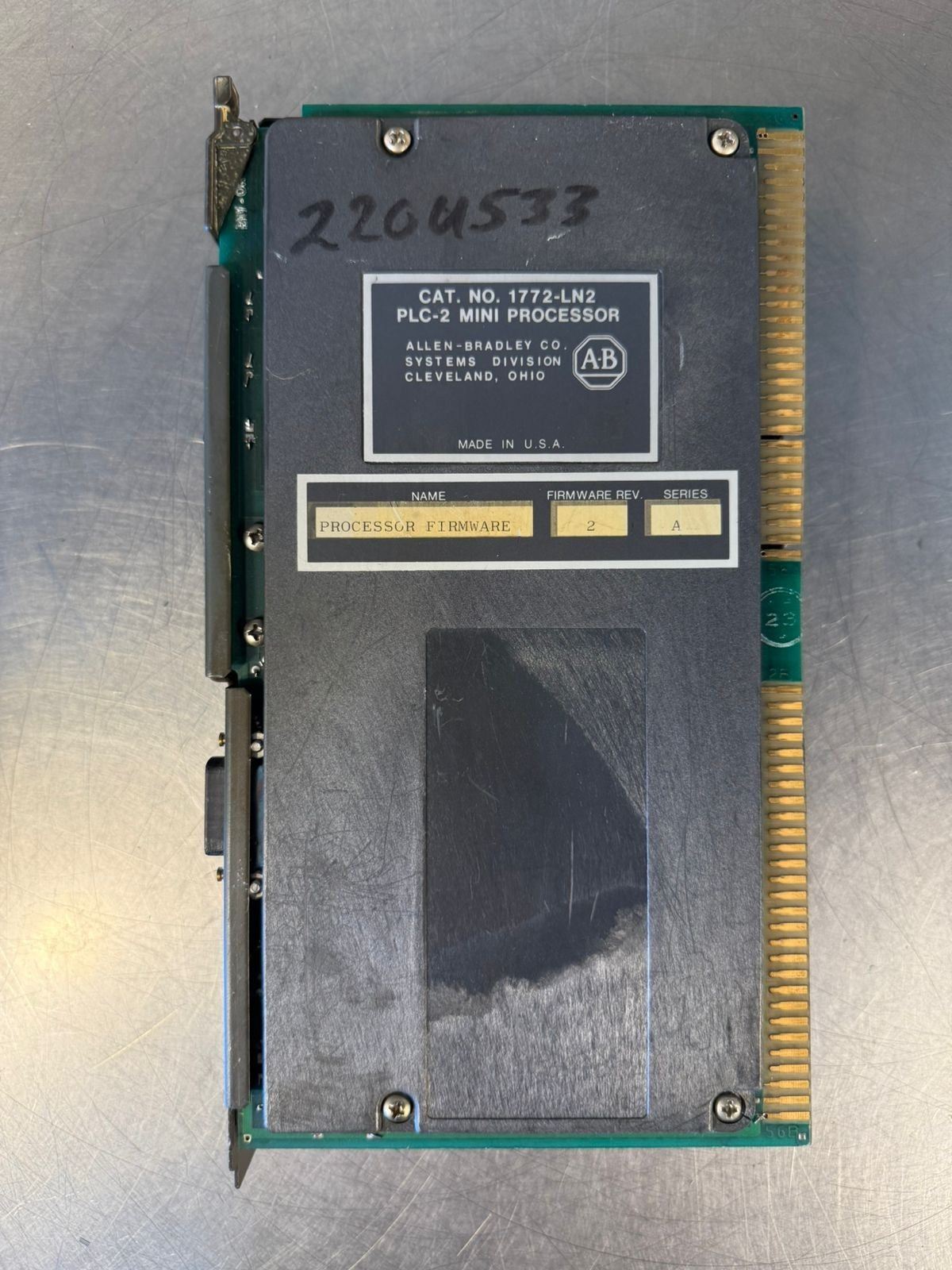 Allen-Bradley 1772-LN2 /A  Plc-2 Mini Processor Rev 2              (8.5.1)