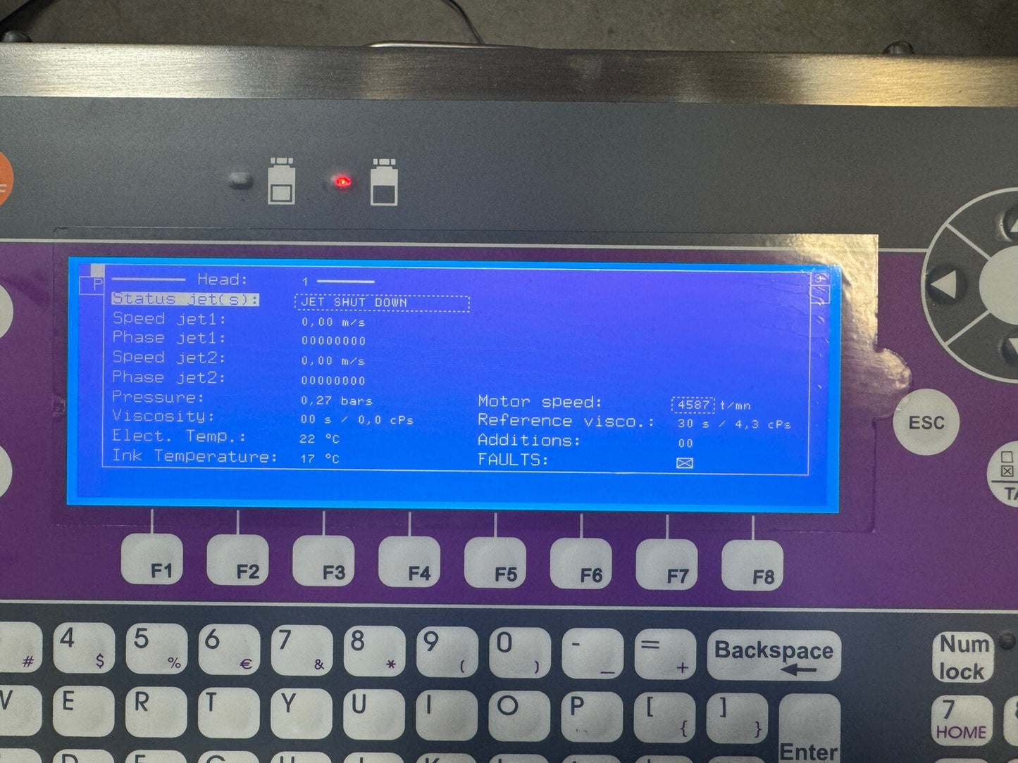 Markem-Imaje 9040 Ink Jet Printer with ENP35372/B Print head module