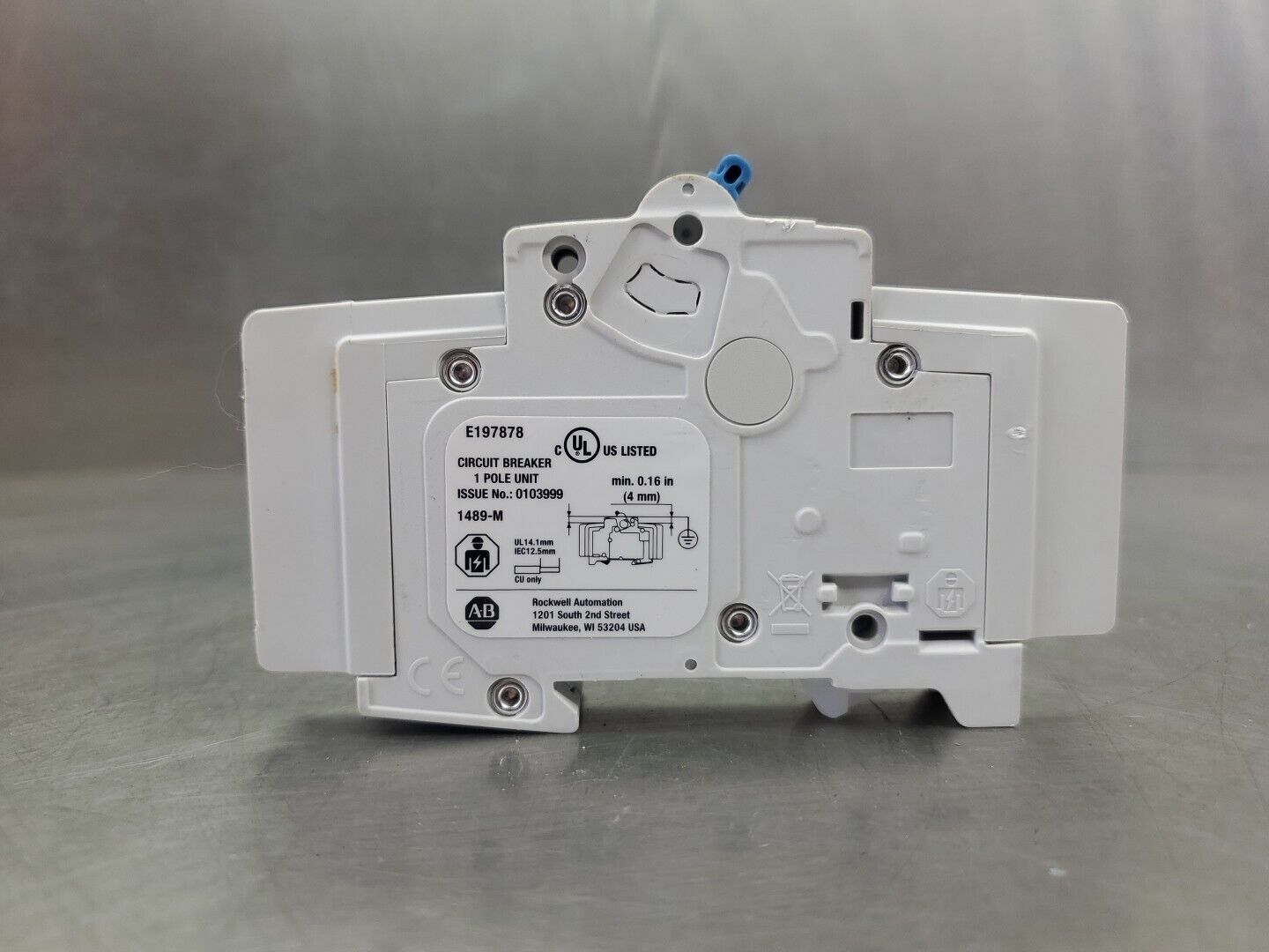 Allen Bradley 1489-M1C050/D Circuit Breaker, 1 Pole 277V 5A.               4E-35