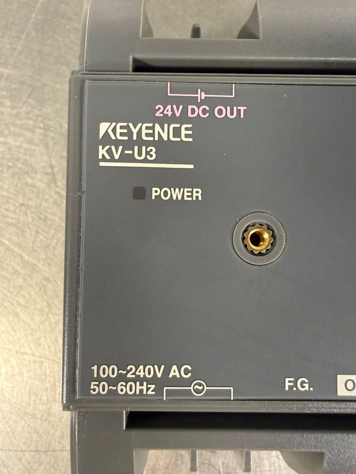  Keyence KV-U3 Power Supply 100-240Vac 50-60 24Vdc 1.4A             (7.2.3)