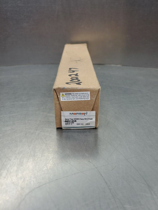 Mersen Amp-Trap 2000 A6D125R Fuse, 125A 600VAC.                            4B-38