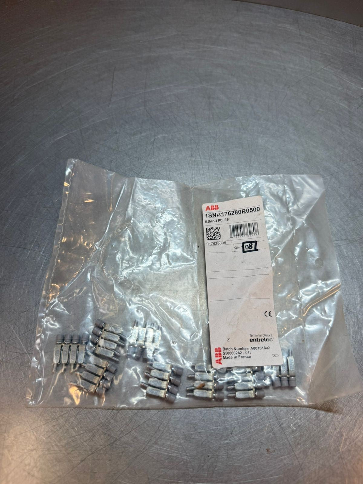 Abb 1SNA176280R0500 Terminal Blocks, BJMI5-4 Poles Pack  of 8      (7.3.2)
