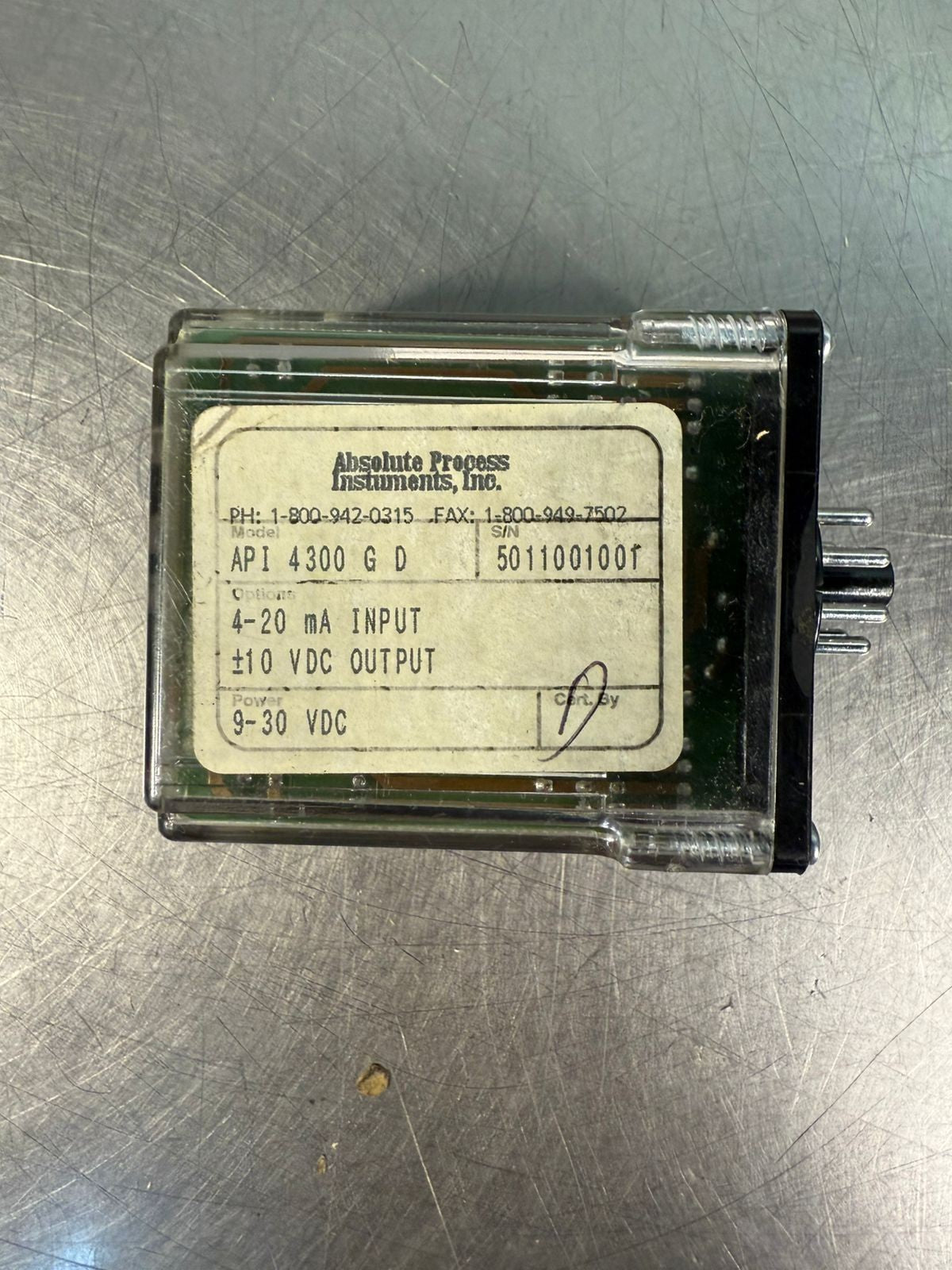 Absolute Process Instruments API 4300 G D    9-30VDC               (2.1.5)
