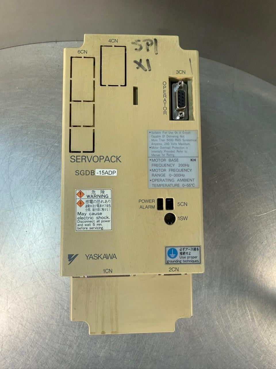 Yaskawa SGDB-15ADP 3Ph 50/60 Hz                                    (1.4.3)