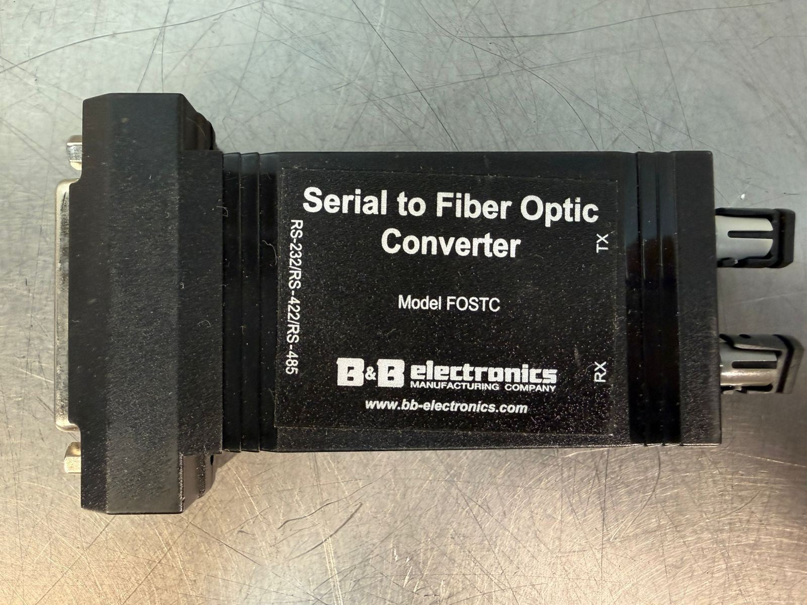 B&B Elec FOSTC  Rs-232/Rs422/485 Serial To Fiber Optic Convert   (5.4.2)
