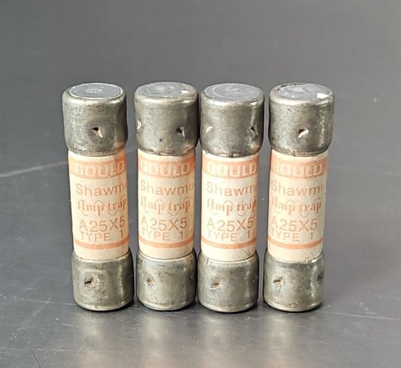 Gould shawmut  Goul Fuses Amptrap Type 1. Lot of 4.                      Loc4E30