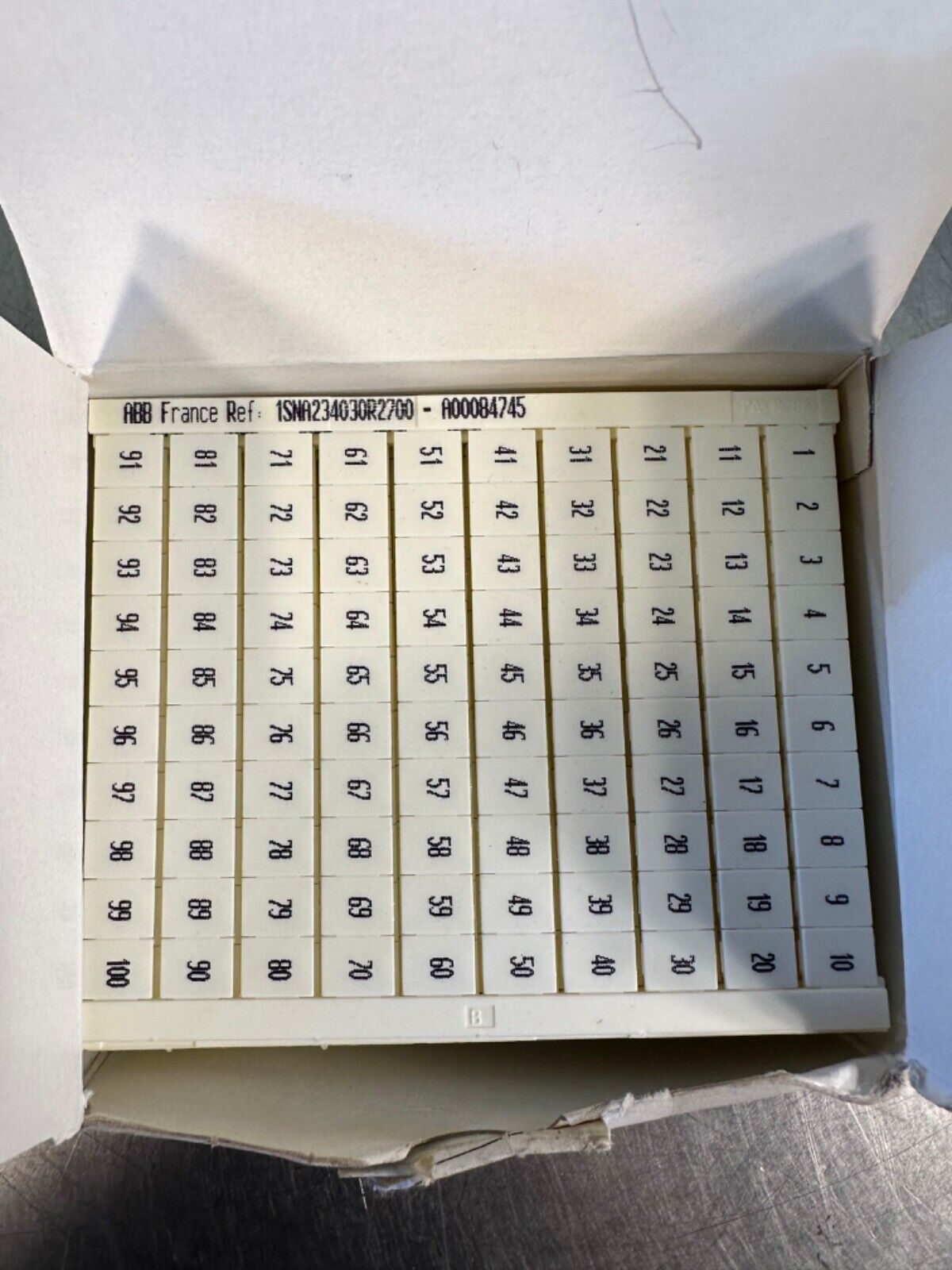 Abb Rc810 (1 a 100) Horiz. 1sna234030r2700 Mark Card (4C-37)