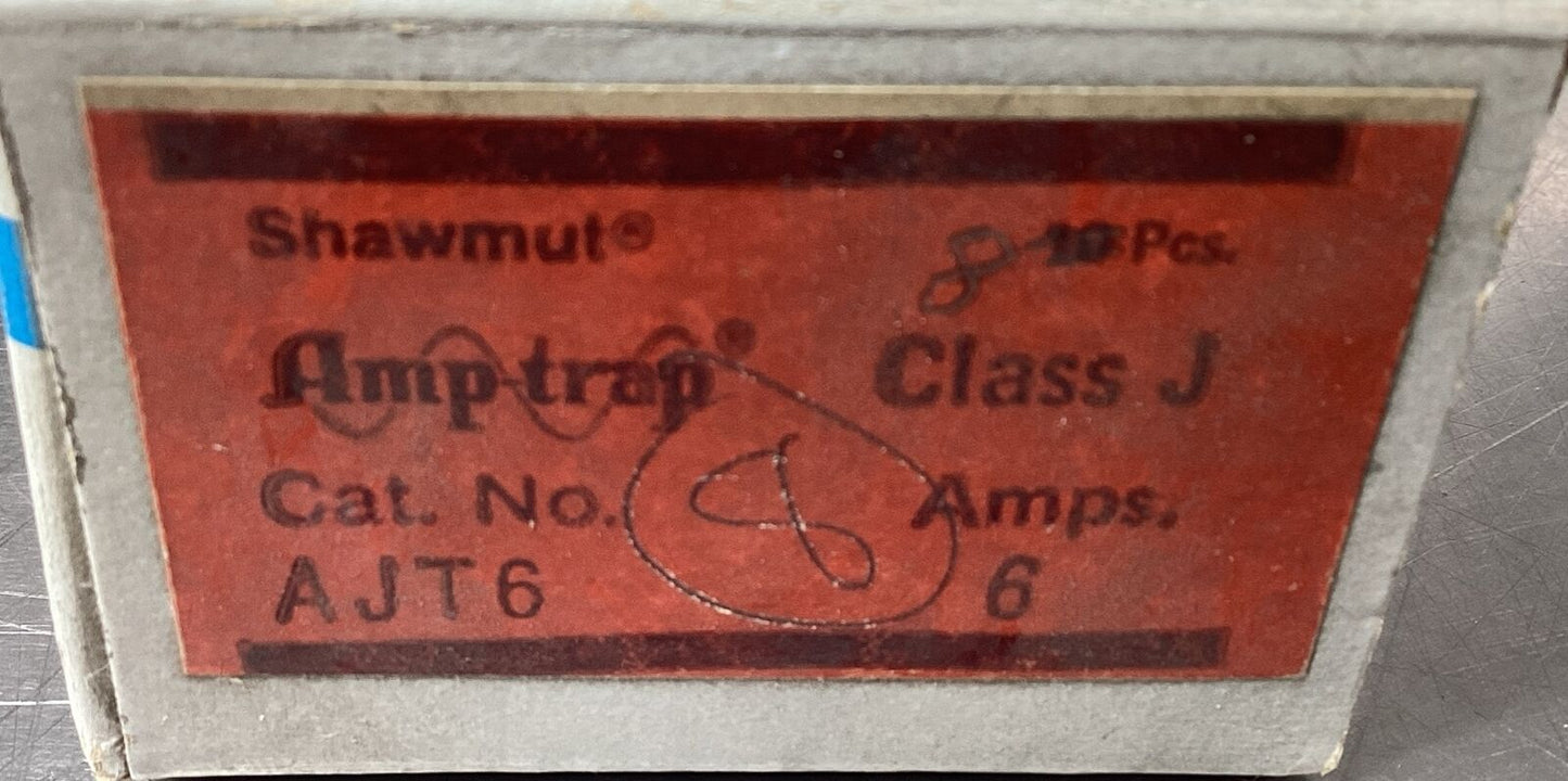 Gould Shawmut  AJT6  Amptrap Time Delay 6Amps 600Vac Current Limiting    4E-36