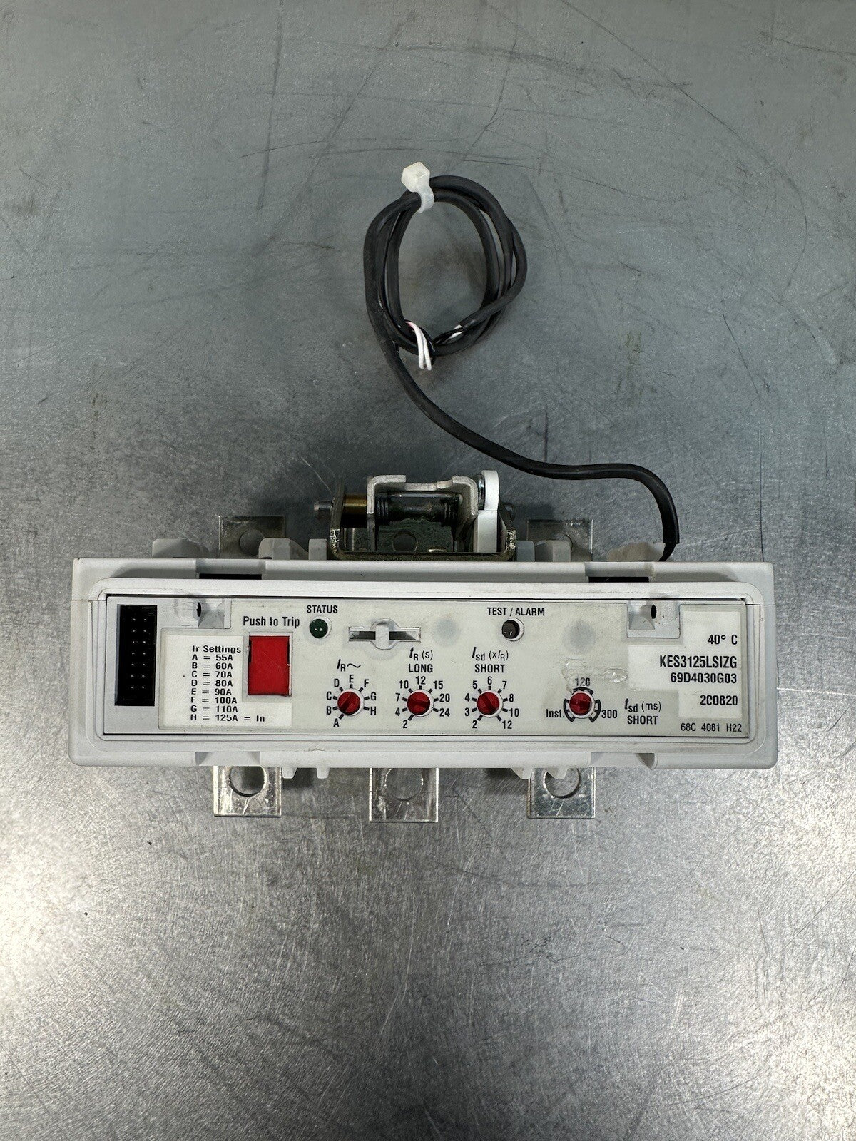 Cutler Hammer Eaton KES3125LSIZG 125 Amp Breaker Trip Unit  (BIN-1.5.1)