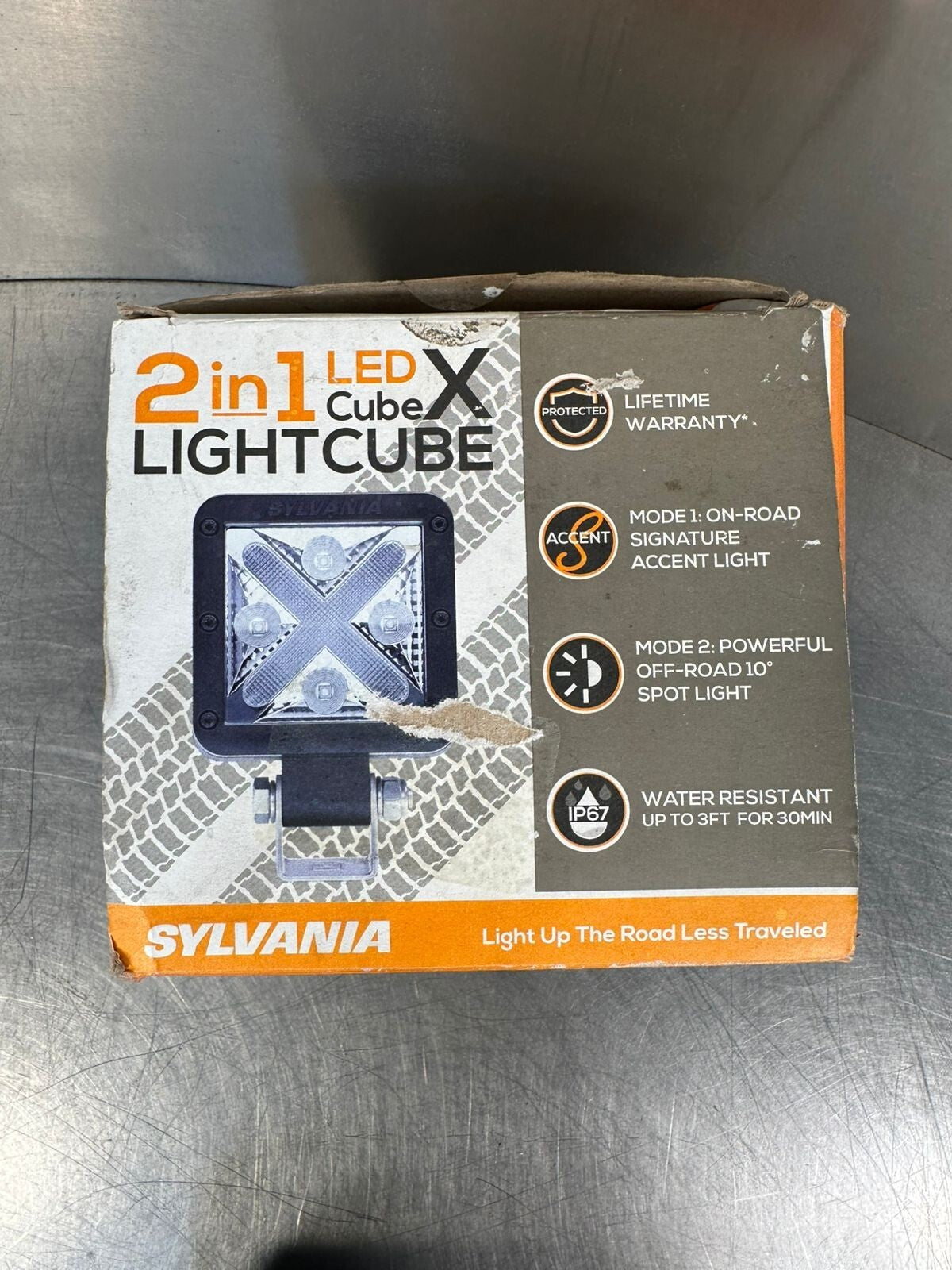 Sylvania 2-in-1 LED Cube X Light 1800 Lumens Spot Light  (5.3.3)