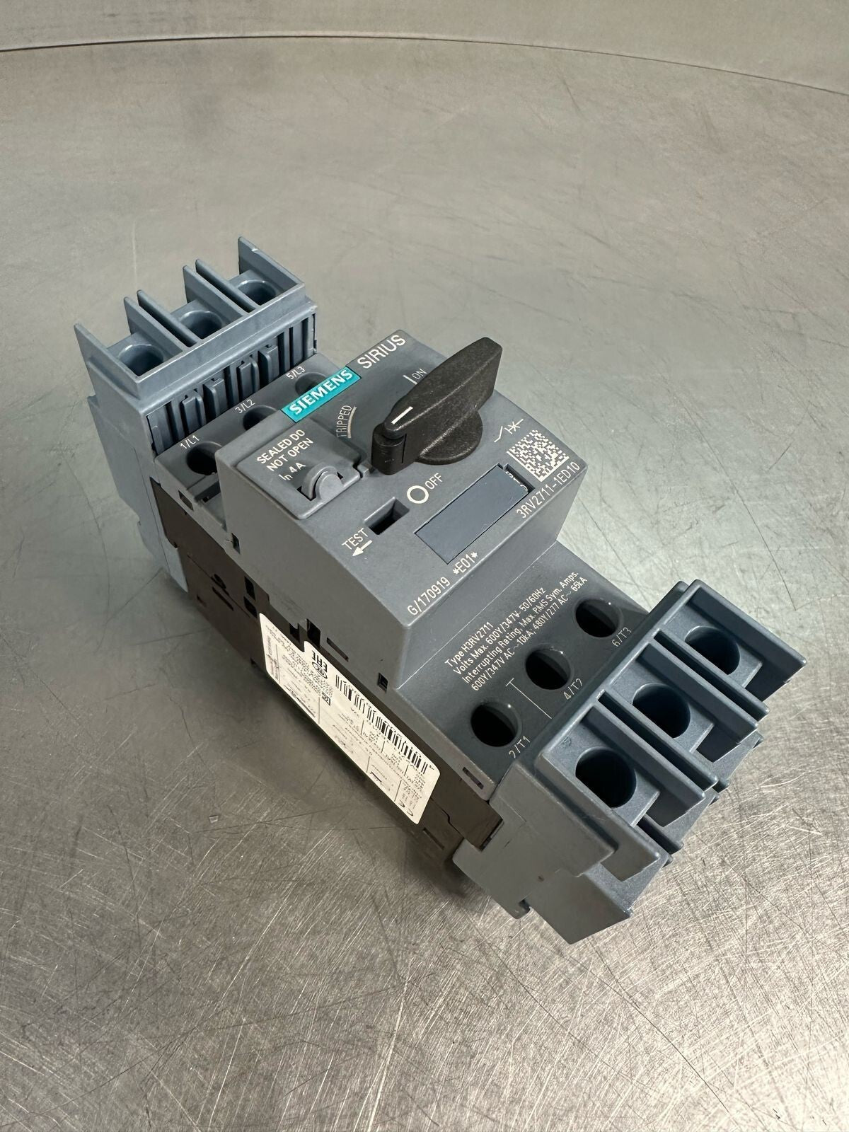 Siemens SIRIUS  CIRCUIT BREAKER 3RV2711-1ED10 (7.4.2)