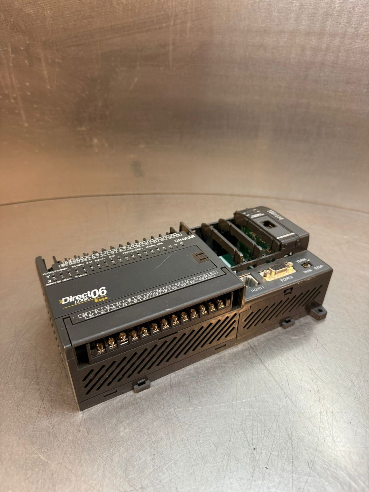 Koyo Direct Logic 06 D0-06AR Module plus H0-ECOM100 (6.4.5)