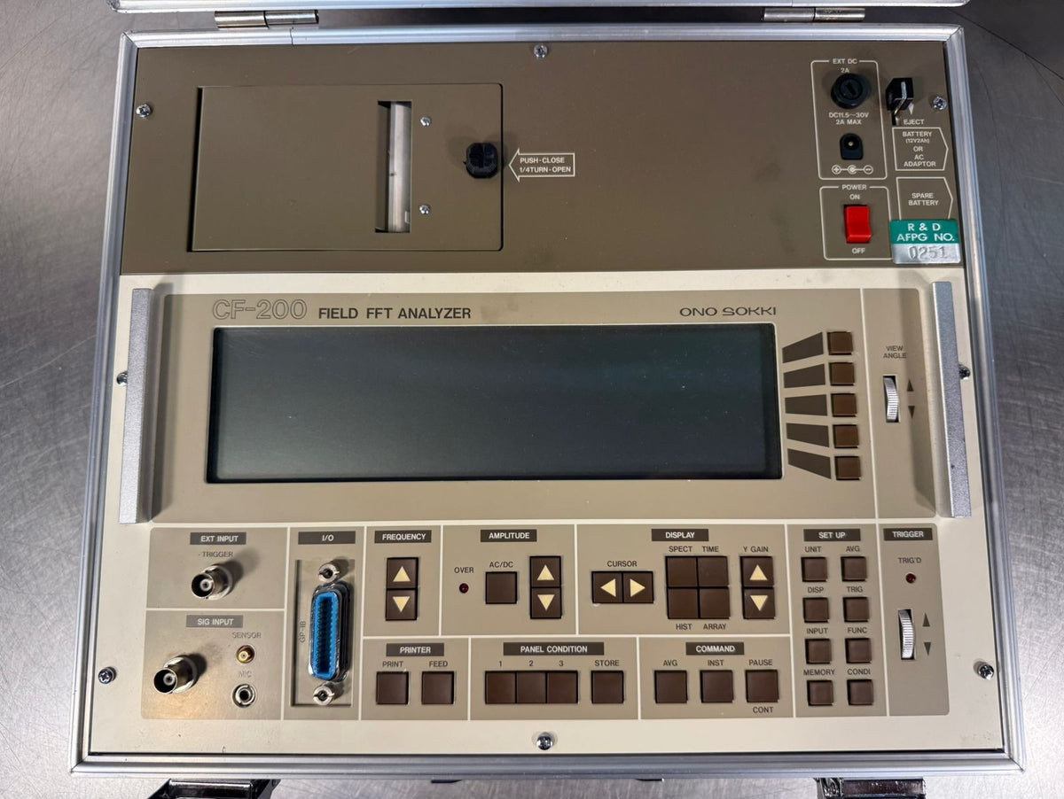 Ono Sokki CF-200 Field Fft Analyzer              (10.5.4)