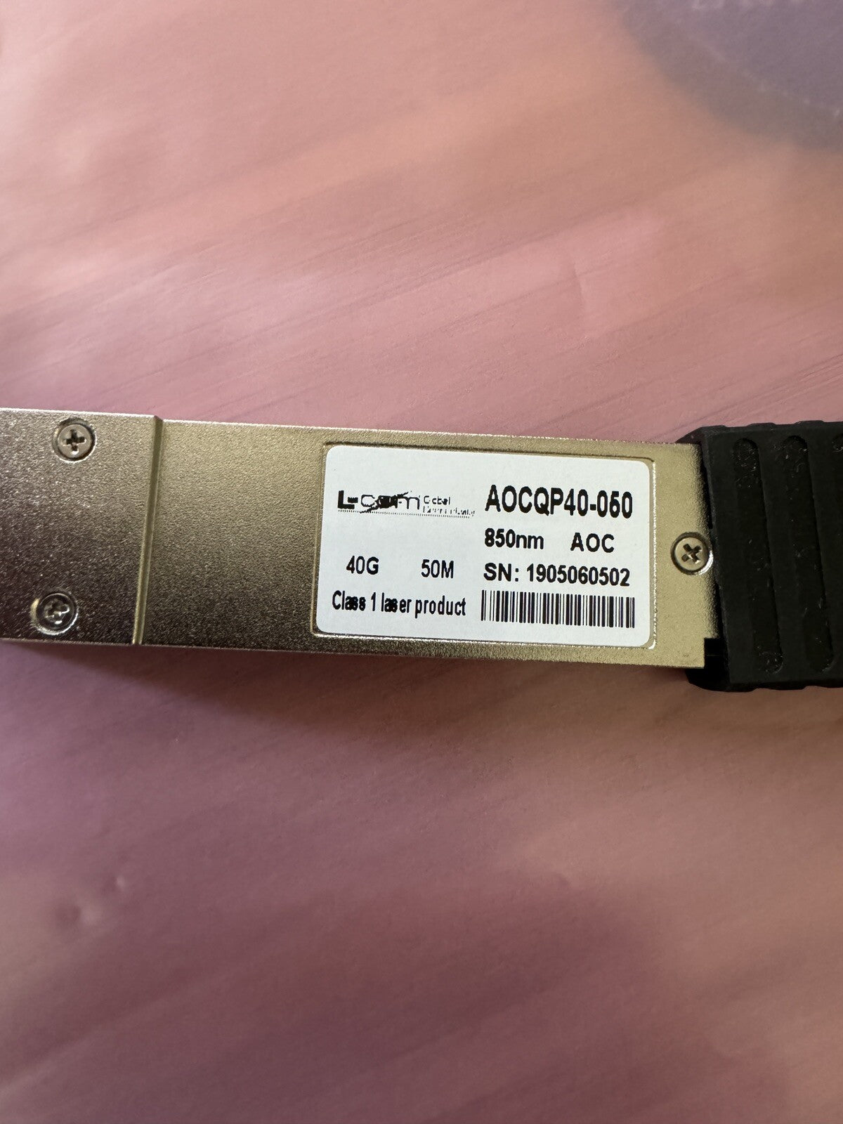 Active Optical Cable QSFP+ 40Gbps, 50M , MSA Compat.  AOCQP40-050    (BIN461)