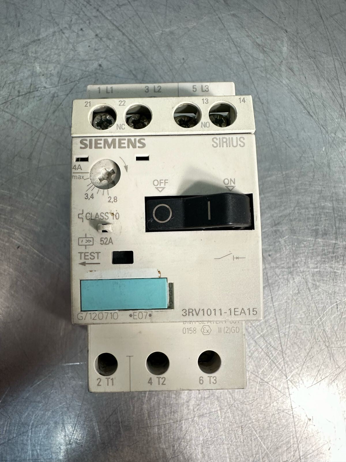 Siemens 3RV1011-1EA15 SIRIUS Circuit Breaker                        (7.4.3)