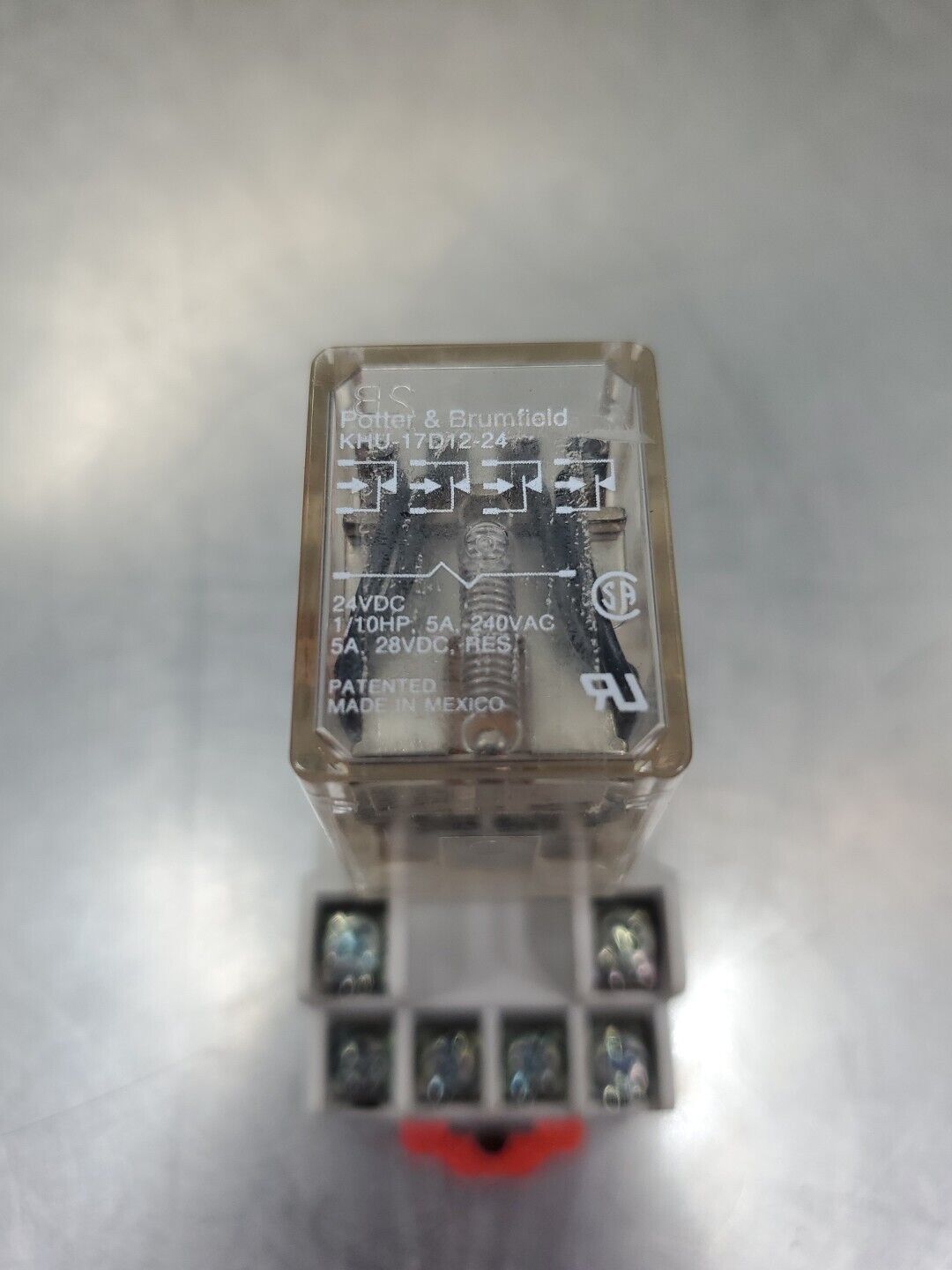 POTTER & BRUMFIELD KHU-17D12-24 Power Relay 5A 24VDC.                      4E-35