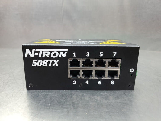 N-TRON 508TX-A INDUSTRIAL ETHERNET SWITCH, 8-PORT 10-30V 1.0A.              3D-8