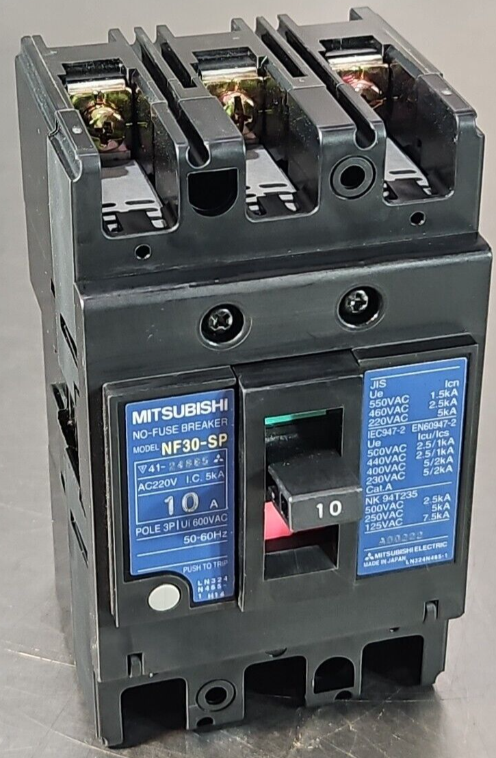 Mitsubishi NF30-SP 10A No Fuse Breaker Pole 3P                            loc4C4