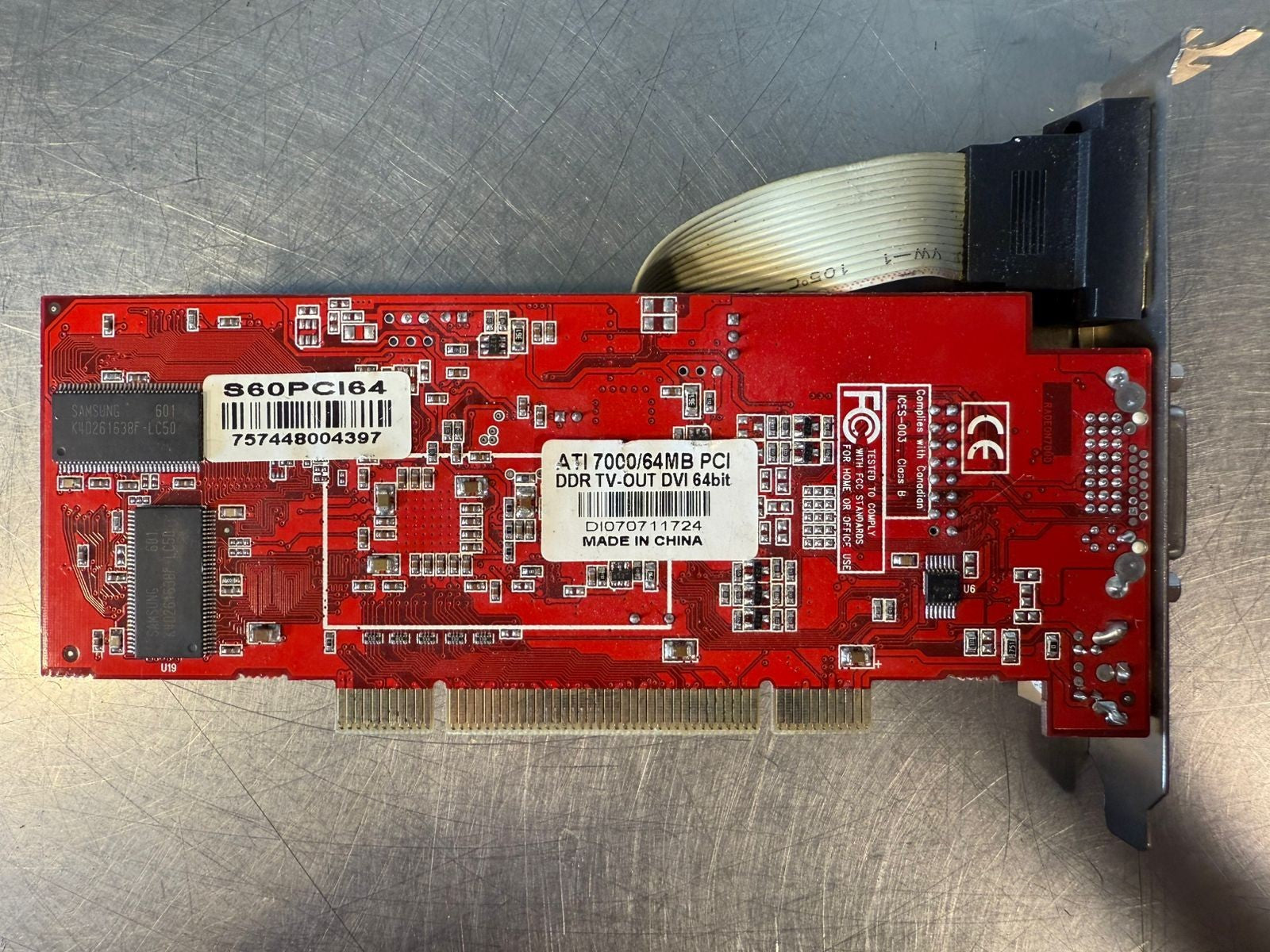 Ati S60PCI64  Ati 7000/64MB PCI DDR TV-Out DVI 64 Bit              (2.3.5)
