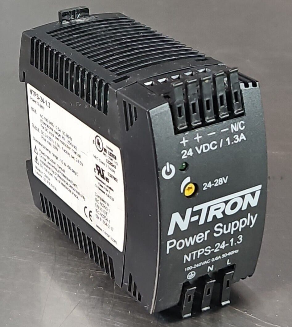 N-TRON NTPS-24-1.3 Power Supply In: 100-240VAC Out: 24-28VDC 1.3A        loc4B12