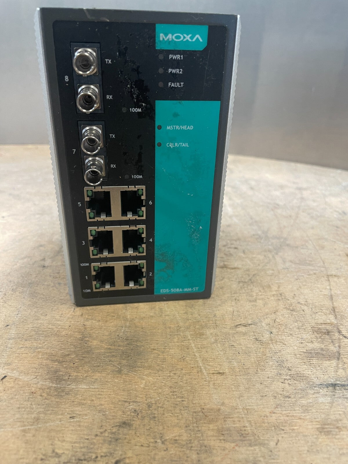 Moxa EDS-508A-MM-ST Black Managed Ethernet switch with 6 10/100BaseT(X) Ports