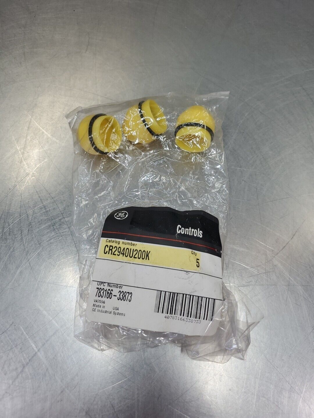 GE CR2940U200K LENS COVER, YELLOW, (783166-33873) Lot of 5.                4C-38