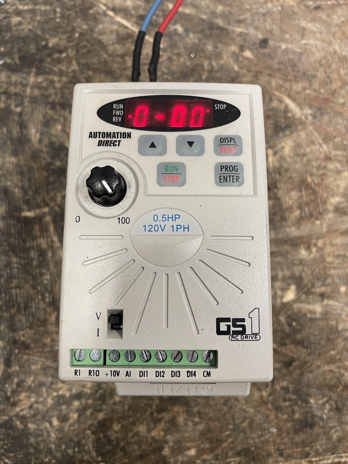 Automation Direct AC Drive GS1-10P5, 120V, 0.5 HP @2B (BIN 4.4.4)