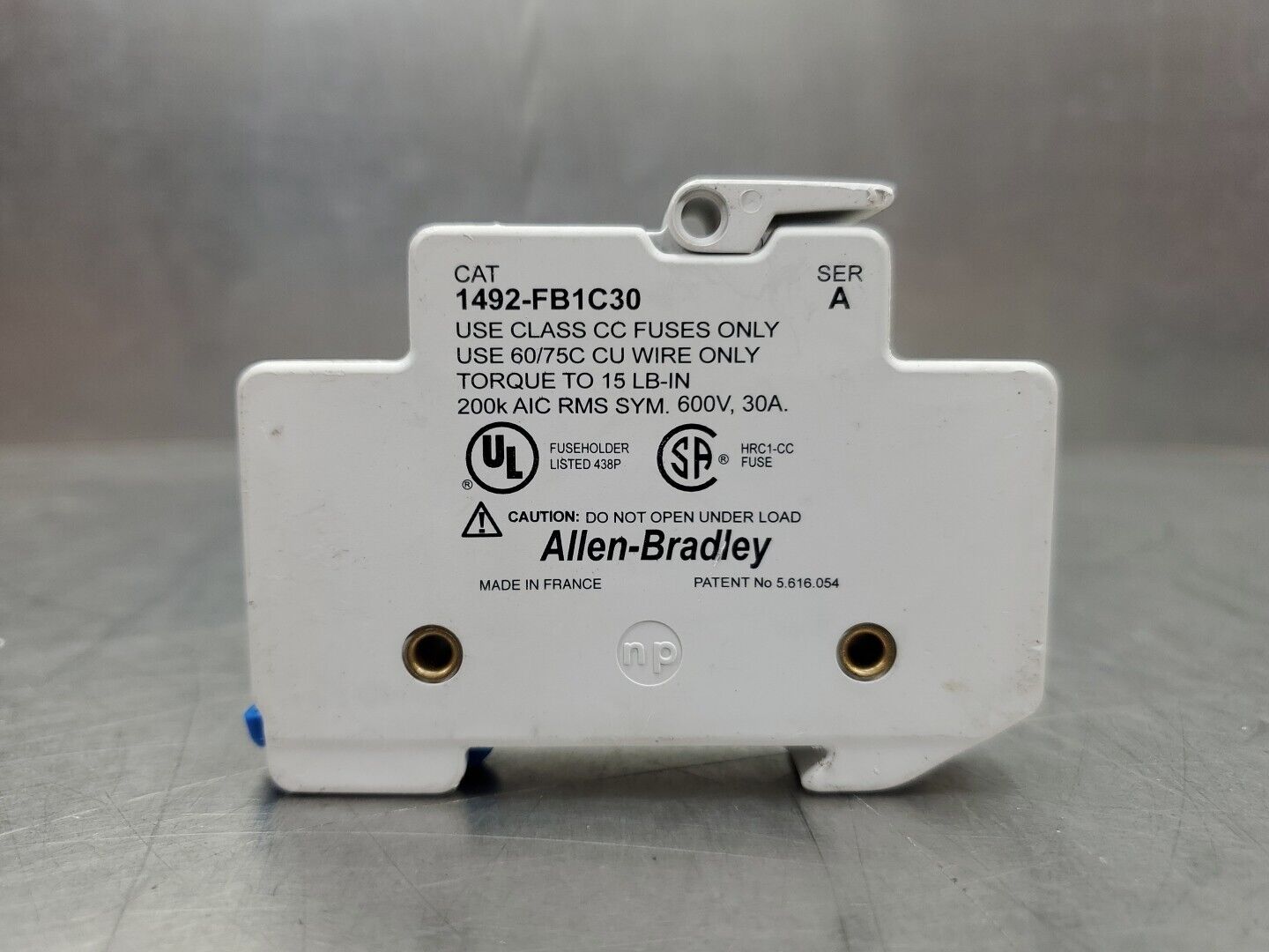 ALLEN BRADLEY 1492-FB1C30 Ser A 30A 600V Fuse Block.                       4E-35