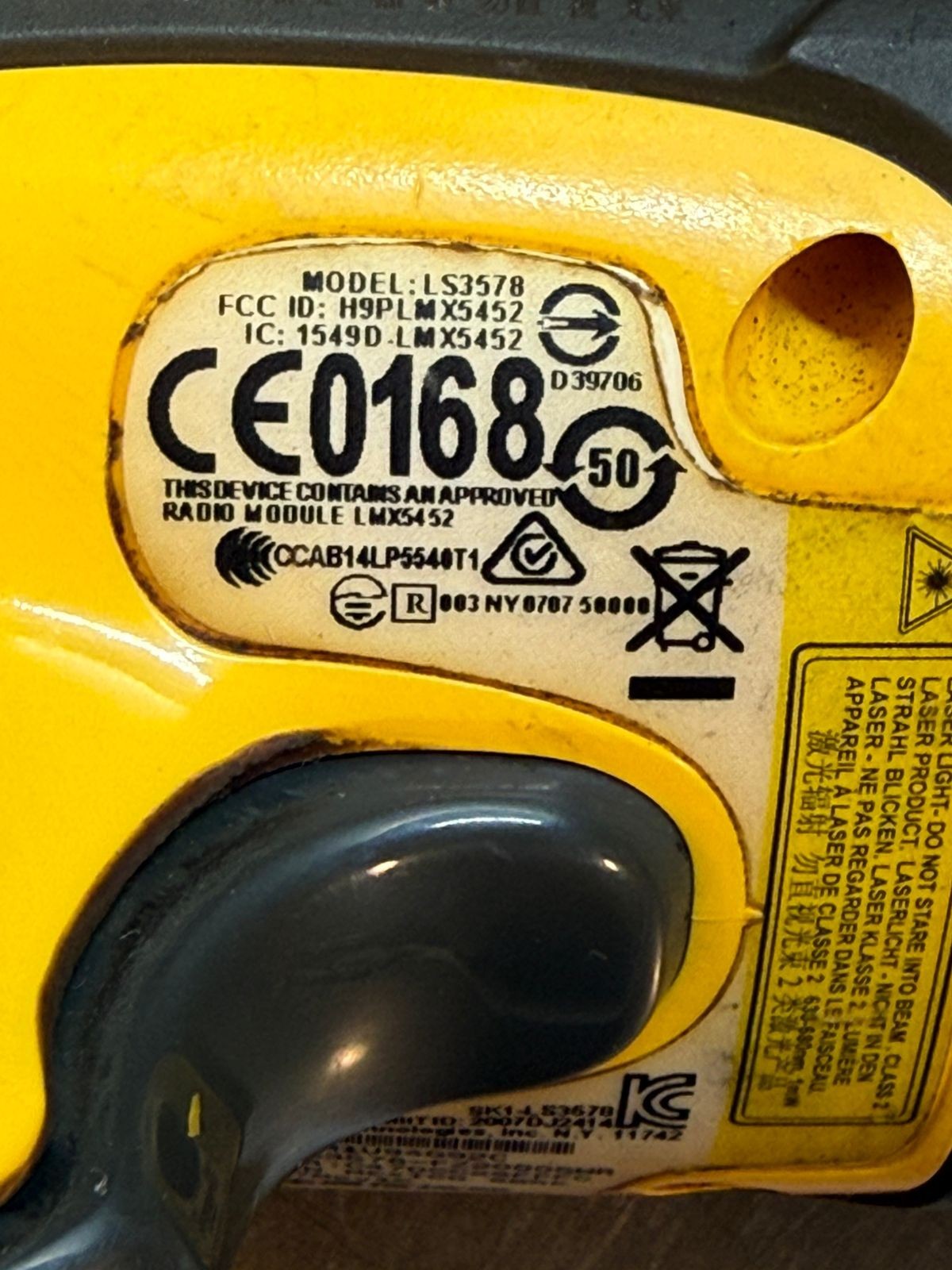 Symbol  LS3578 Barcode Scanner  LS3578-FZ20005WR                   (5.4.2)
