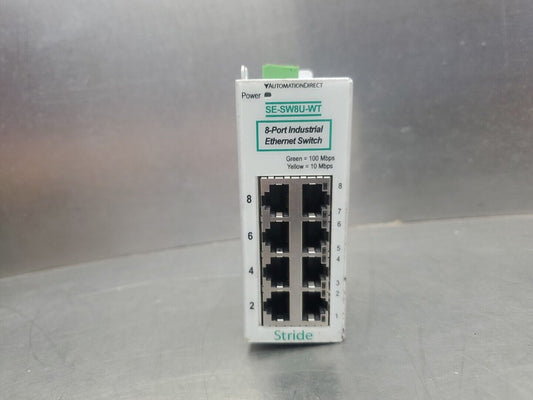 AUTOMATION DIRECT/STRIDE SE-SW8U-WT 8-PORT ETHERNET SWITCH.                3C-22