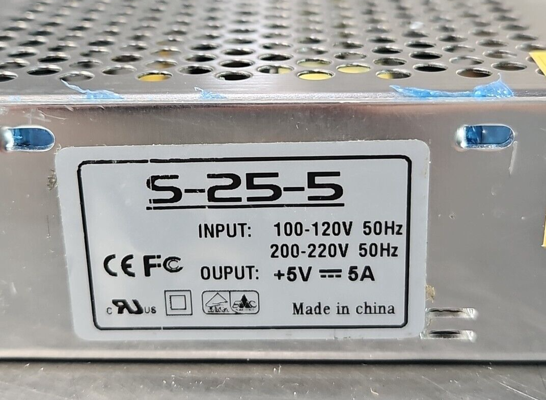 AC-DC S-25-5 Power Supply 100-120V 50Hz                                  loc4A11