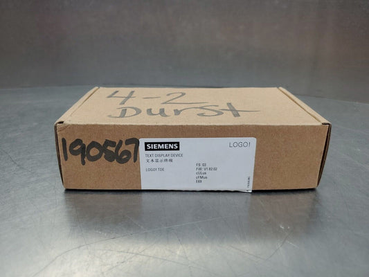 Siemens 6ED1 055-4MH08-0BA0 Text Display Device.                           3C-22