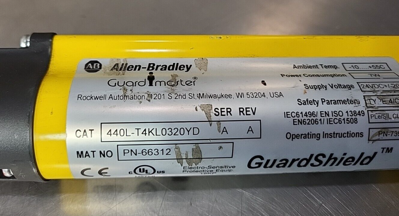 ALLEN BRADLEY 440L-R4KL0320YD Ser.A REV D GuardShield.  (BIN 3.3.4)