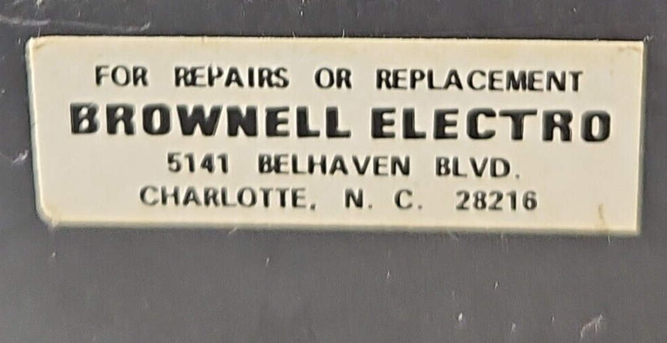 Simpson / Brownell Electro Vdc Panel Meter Instrument                     loc2D3