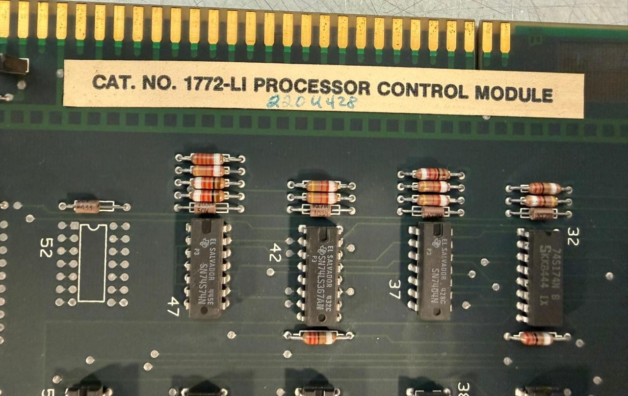 Allen Bradley 1772-LI Processor Control Module                     (3.1.2)