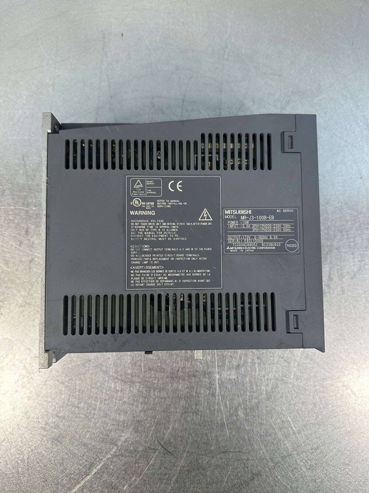 MITSUBISHI MR-J3-100B-EB / MRJ3100BEB - (BIN-1.2.4)