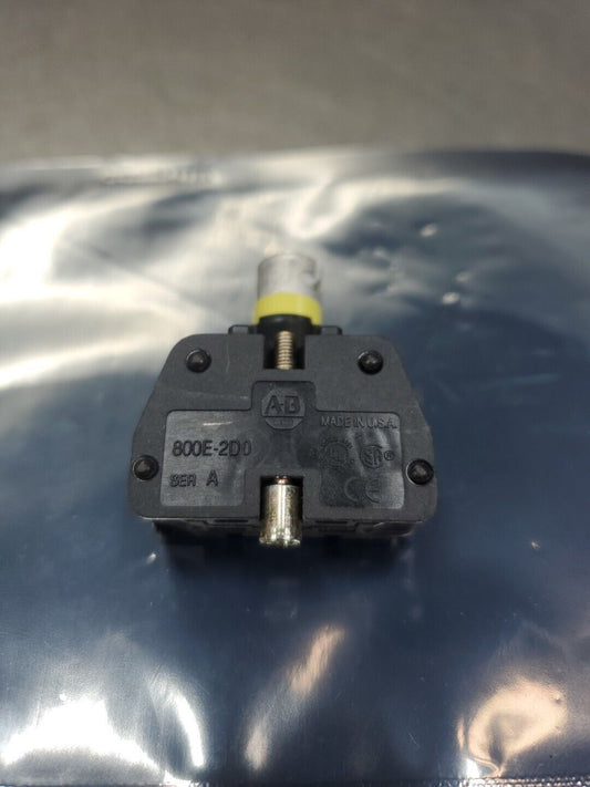 Allen Bradley 800E-2D0 Ser A Contact Block.                            4D-35
