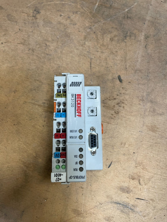Beckhoff BK3120 White 24 V DC Eco.plus ProfiBus Bus Coupler version(BIN 4.4.4)