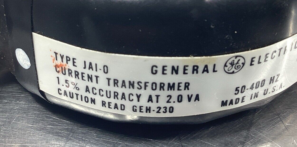 GE  JAI-0  Current Transformer Ratio 75:5  1.5% Accuracy At 2.0 VA       4D-25