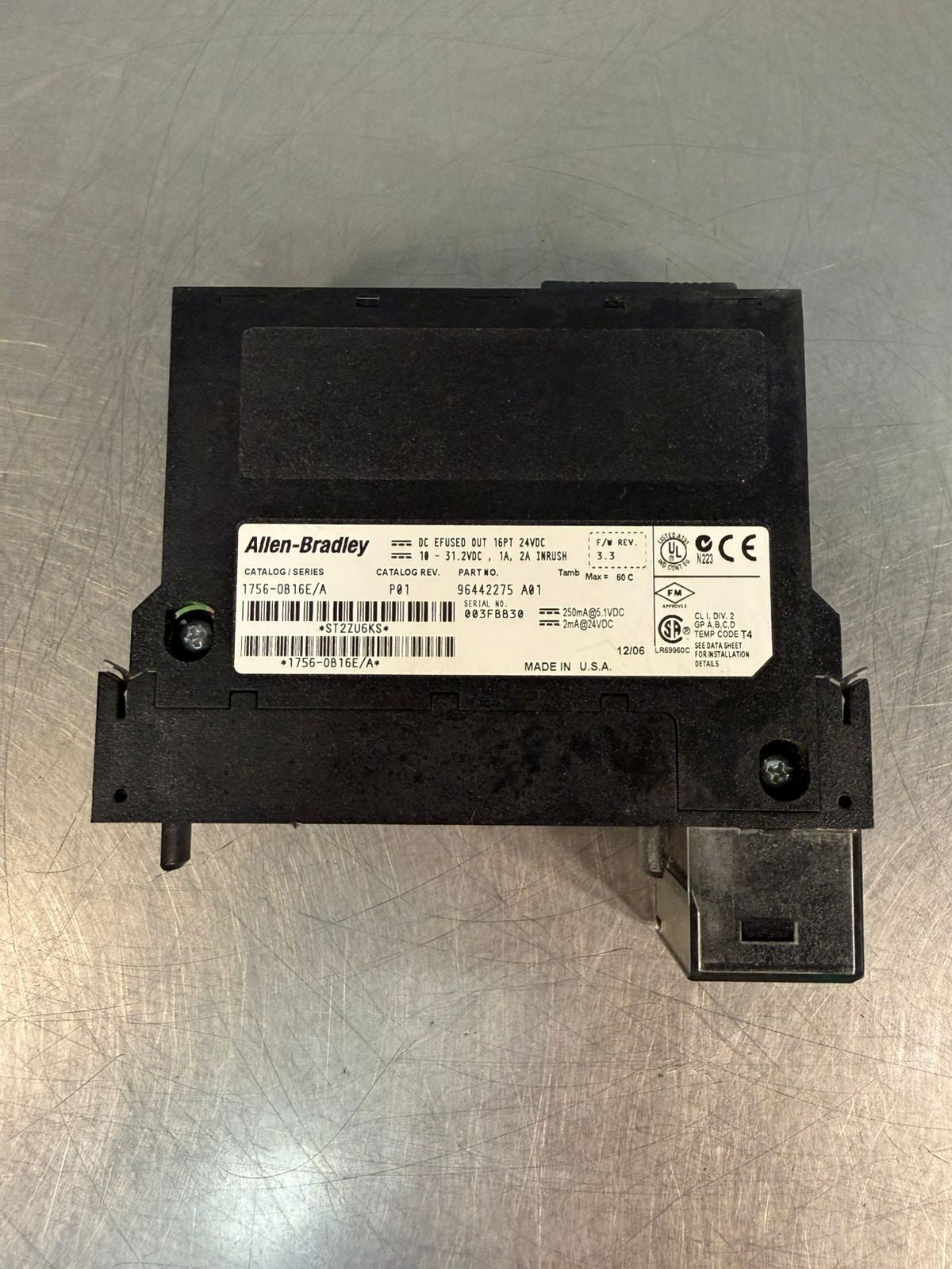 Allen-Bradley 1756-0B16E /A Rev P01 Out 16Pt  96442275 1756-OB16E (7.2.3)